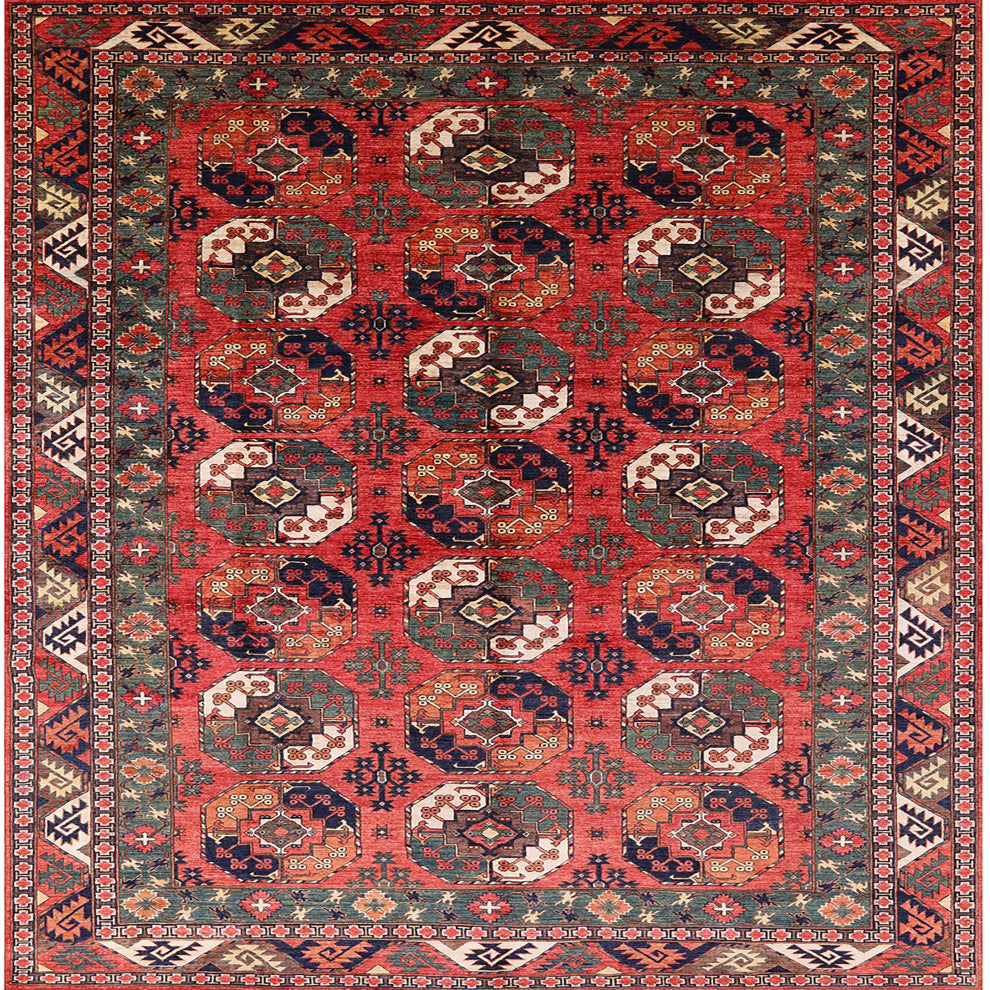 Ahgly Company Indoor Square Mid-Century Modern Area Rugs, 5' Square