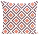 Diamond Mayhem Geometric Print Outdoor Pillow, Seed, 18"x18"