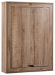 HomeRoots Rustic Natural Oak Finish Folding Murphey Style Desk With Shelves