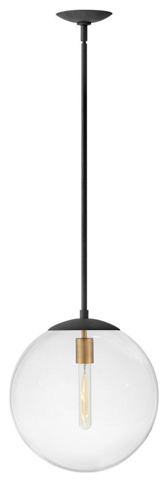 Hinkley Warby Medium Orb Pendant, Aged Zinc
