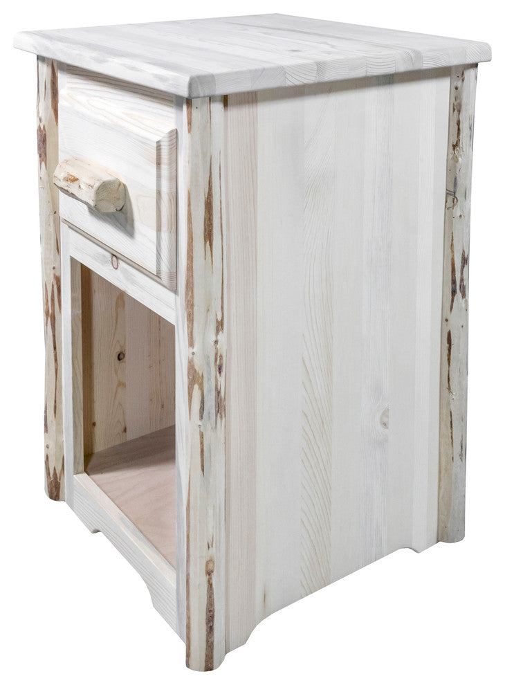 Montana End Table with Drawer, Ready to Finish