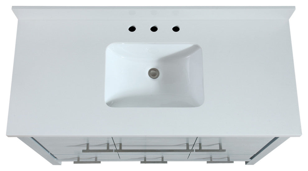 Azzuri RILEY-VS49 Riley 49" Single Vanity Set - White