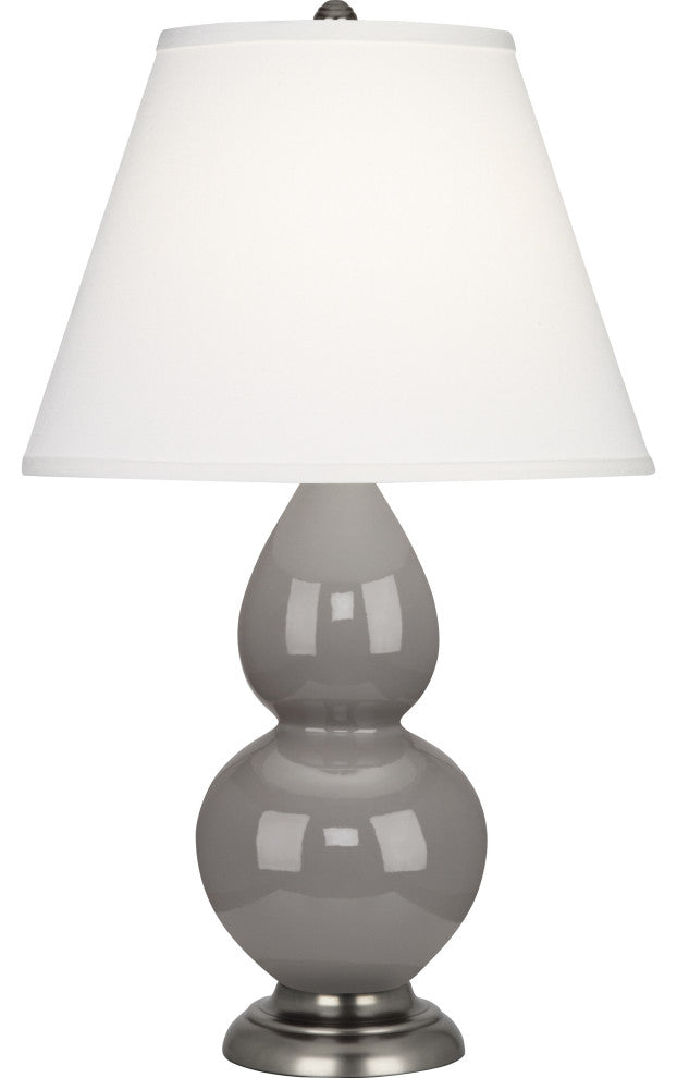 Small Double Gourd Accent Lamp, Smokey Taupe