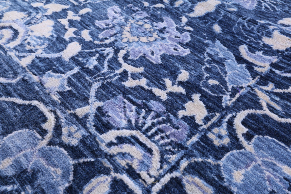 Runner Modern Handmade Wool Rug 4' 1" X 11' 10" Q11899