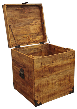 Mateo Trunk End Table Natural Finish