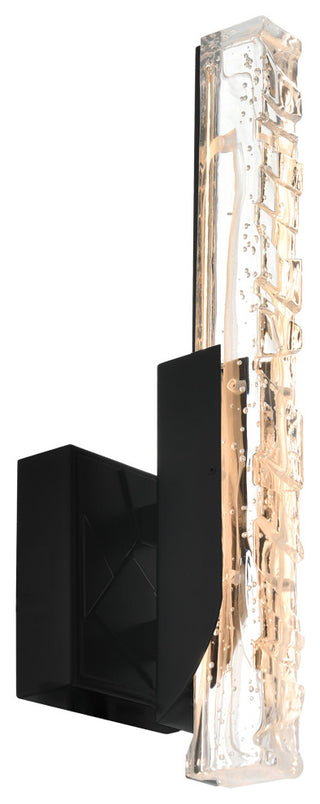 Valira Integrated LED Wall Light, Black, 5"