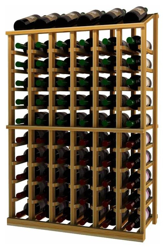 Rennes Wine Rack, Unfinished Redwood