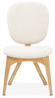 Camellia Field Vanity Chair, Linen/Antique Gold