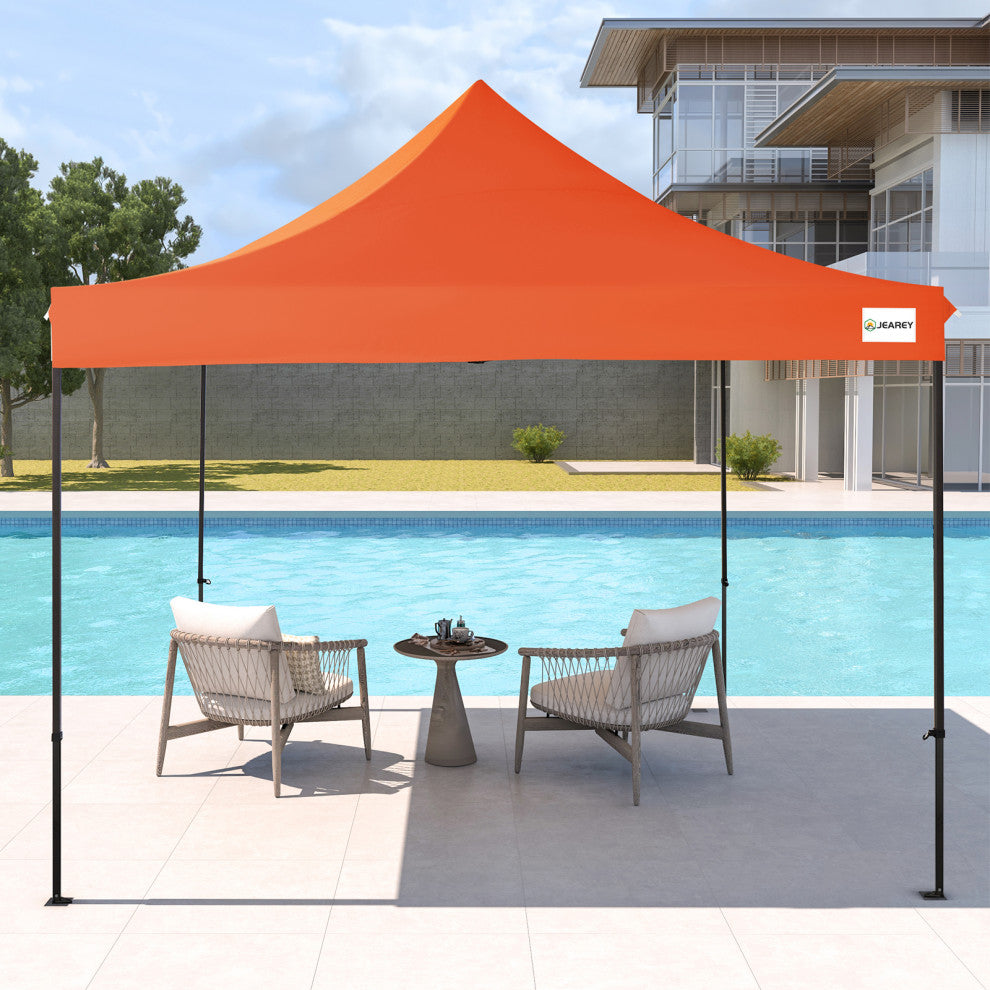 JEAREY Pop Up Canopy Tent, Outdoor Canopy, 4 Sand Bags, Red, 12x12ft