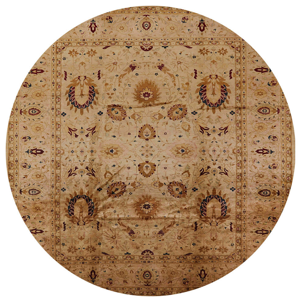 Ahgly Company Indoor Round Mid-Century Modern Area Rugs, 4' Round