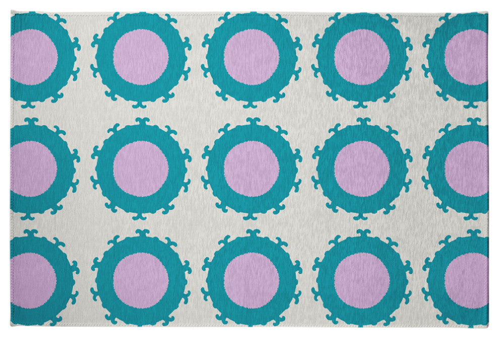 Pan Bubbles Spring Chenille Rug, Lilac, 4'x6'