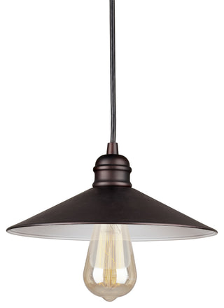 1 Light Cord-Hung Mini Pendant, Antique Bronze