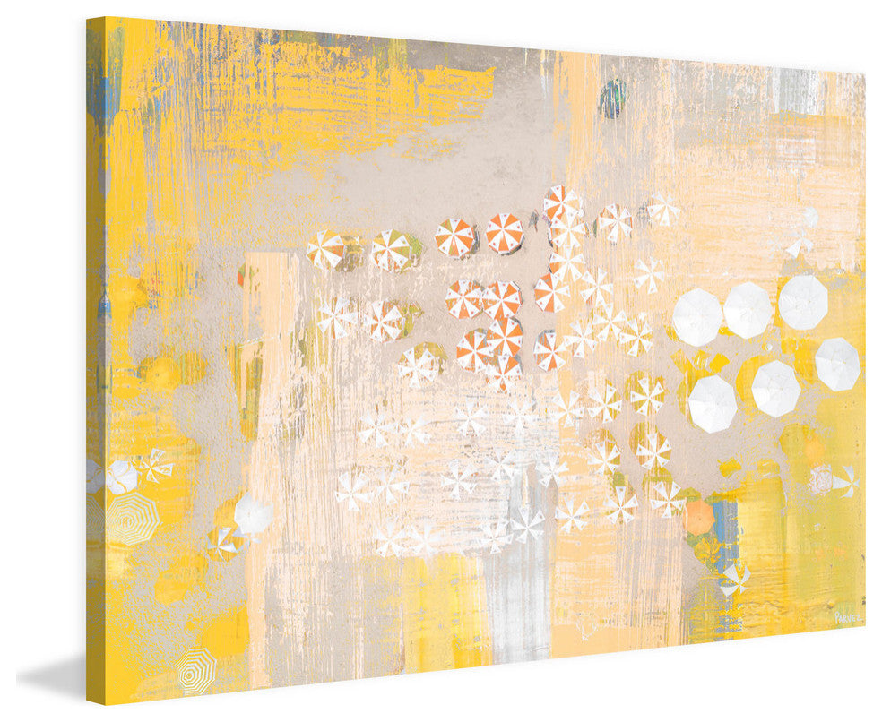 "Candy Umbrellas" Painting Print on Wrapped Canvas, 45"x30"