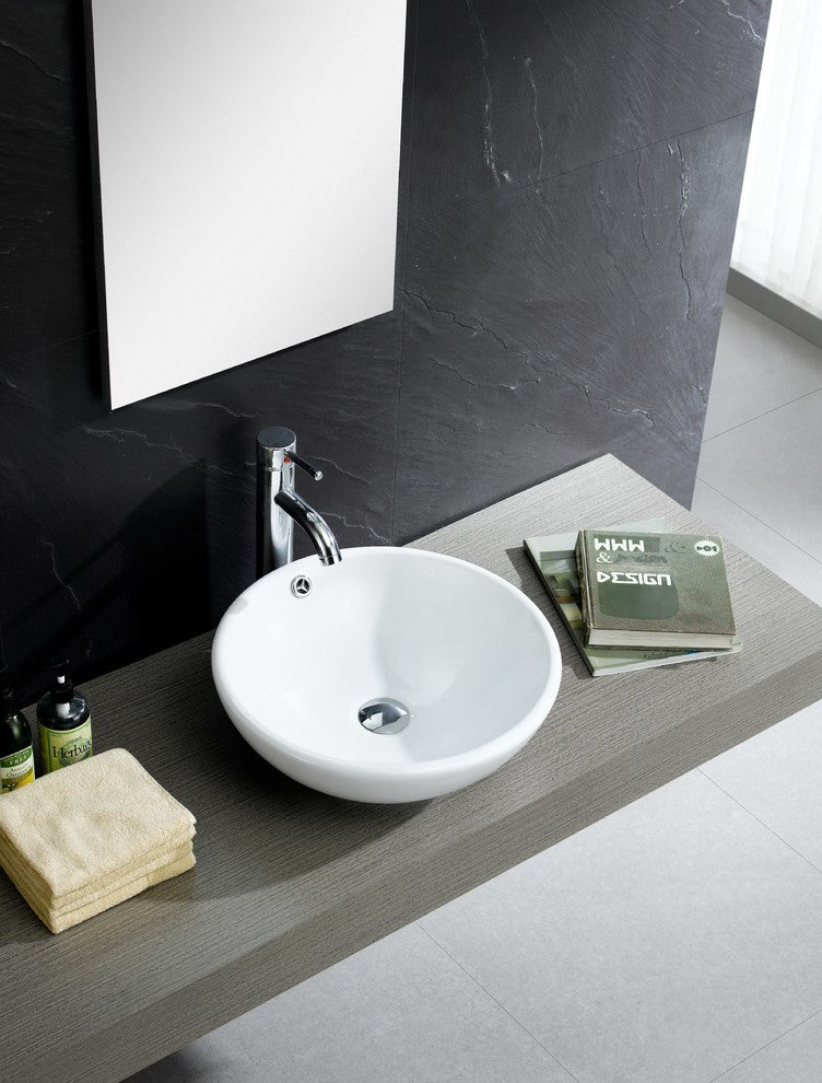 Fine Fixtures Vitreous China Round Vessel Sink