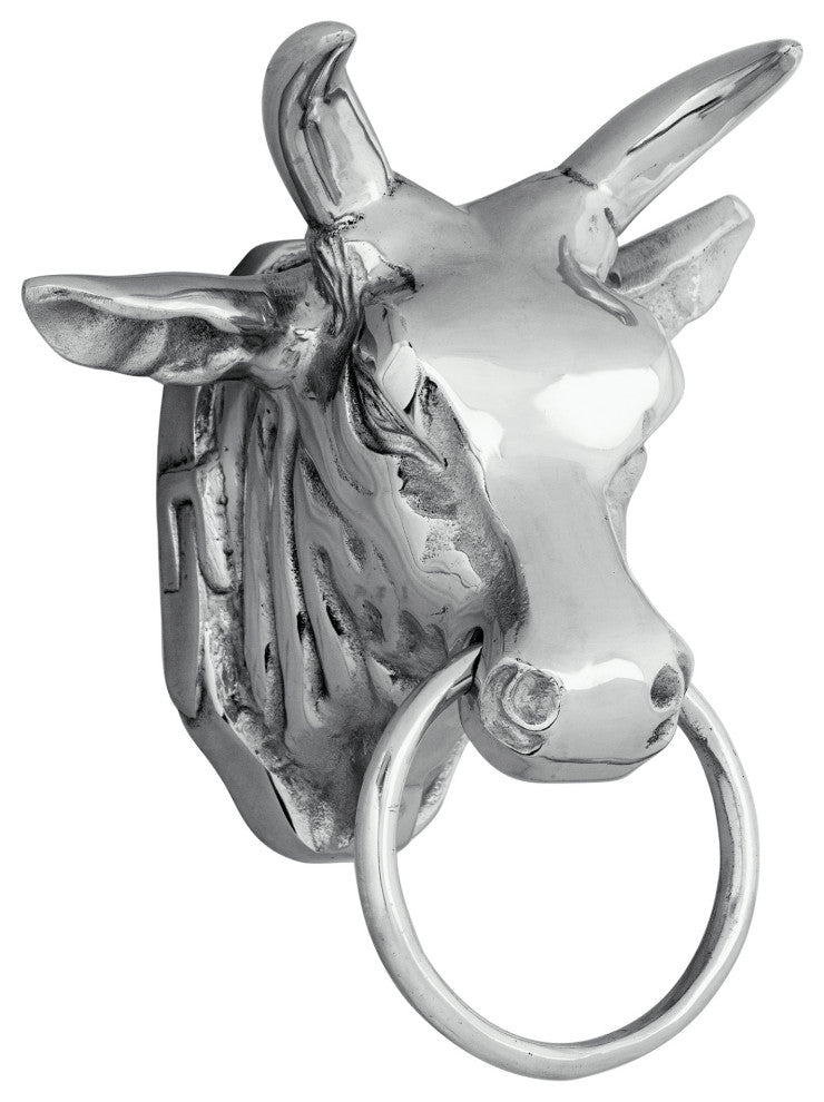 Mounted Bull Head Wall Decor