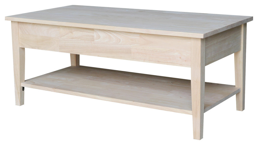 Spencer Coffee Table, Unfinished