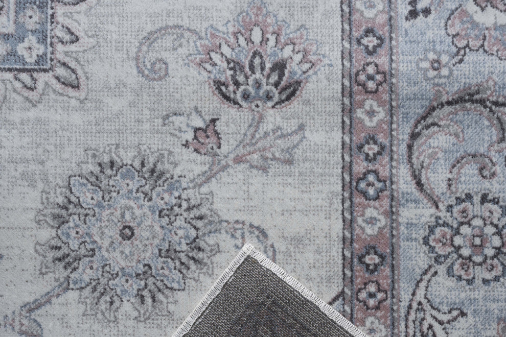 Sonoma Calanthe Gray, Blush, Blue, Ivory Viscose Area Rug