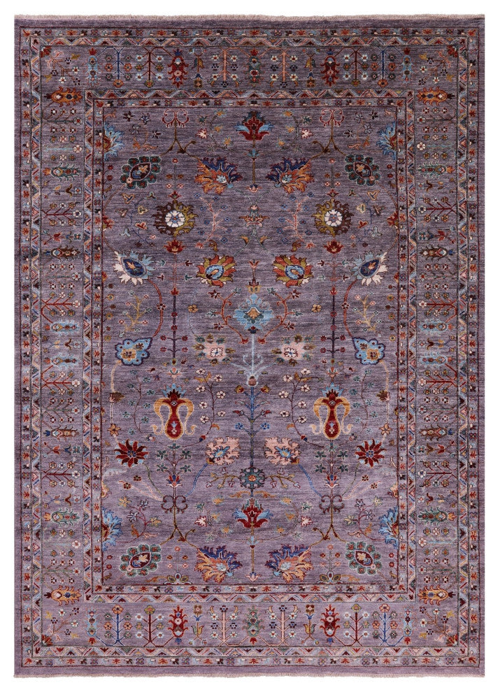 6' 9" X 9' 9" Handmade Persian Tabriz Wool Rug Q9822