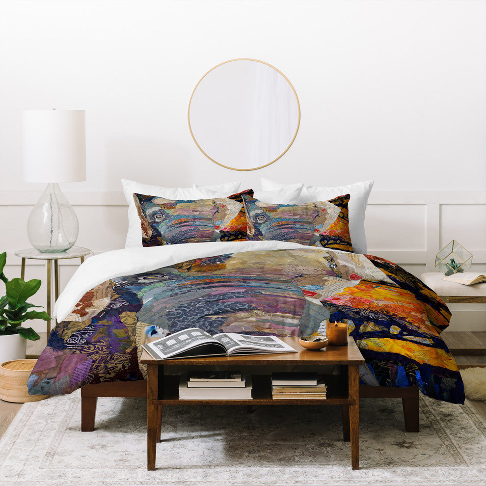 Deny Designs Elizabeth St Hilaire Nelson Elephant Duvet Cover Set