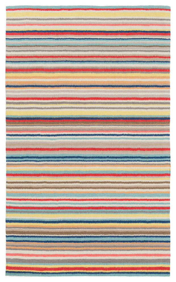 Surya Shiloh SHH-5002 2'x3' Rug, Bright Red/Bright Yellow/Camel/Navy/Aqua/Taupe