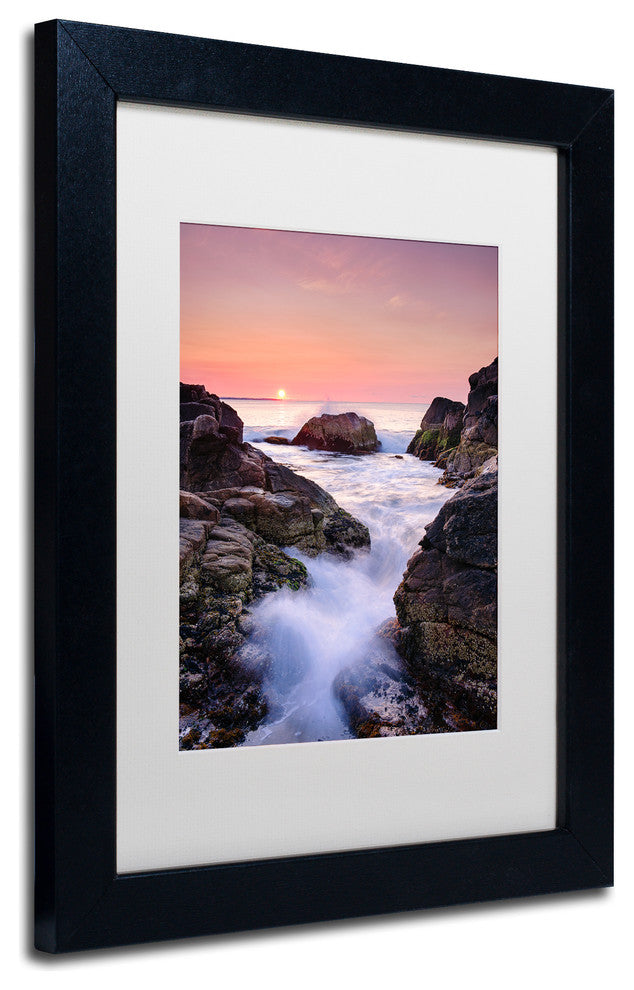 Michael Blanchette 'Hazard Rocks' Art, Black Frame, White Mat, 14x11