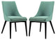 Modern Laguna Viscount Dining Side Chair Fabric <br>Set of 2