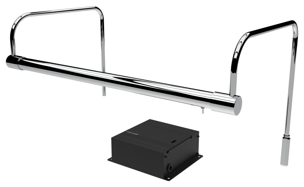 16" Slim Line Frame Light, Chrome With Dimmable Direct Wire Kit