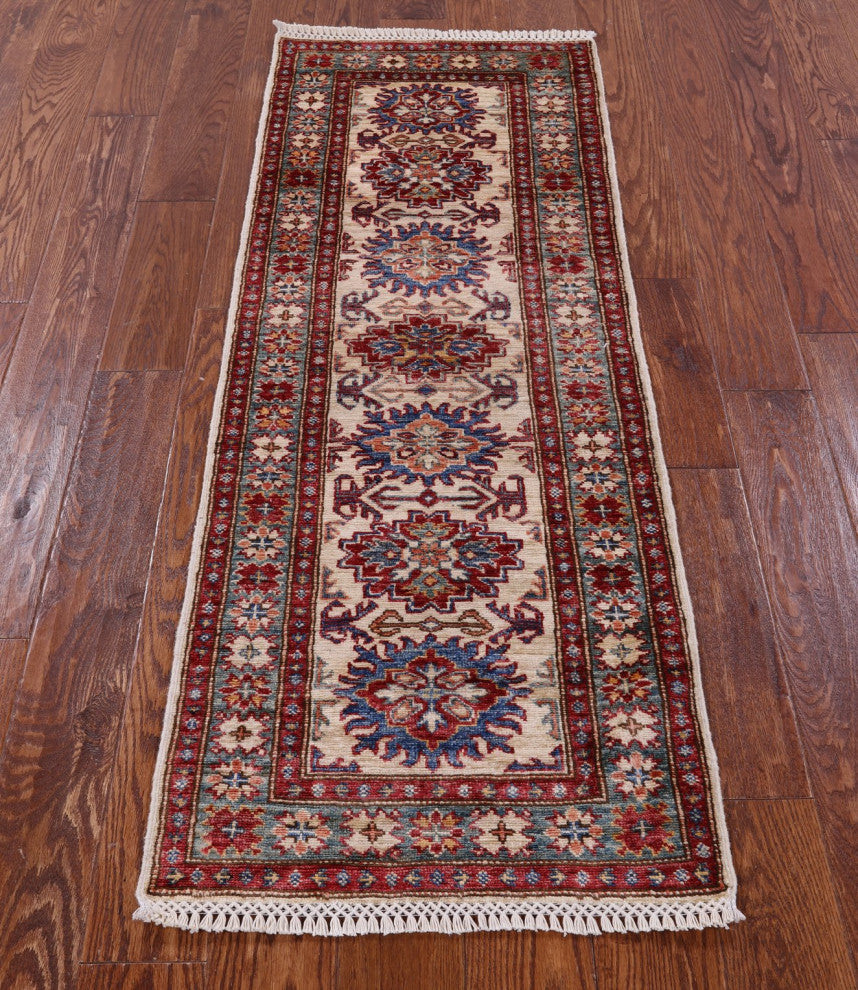 2' 0" X 5' 6" Super Kazak Hand Knotted Wool Runner Rug Q10305