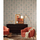 French Marigold Wallpaper, Cream, Light Blue