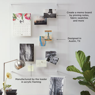 Easy Change Memo Board + Magnets