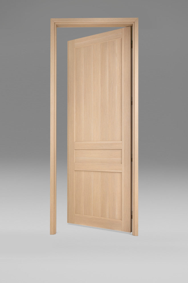 Urban Classico Right White Oak Pre-Hung Italian Interior Door, 32 X 80
