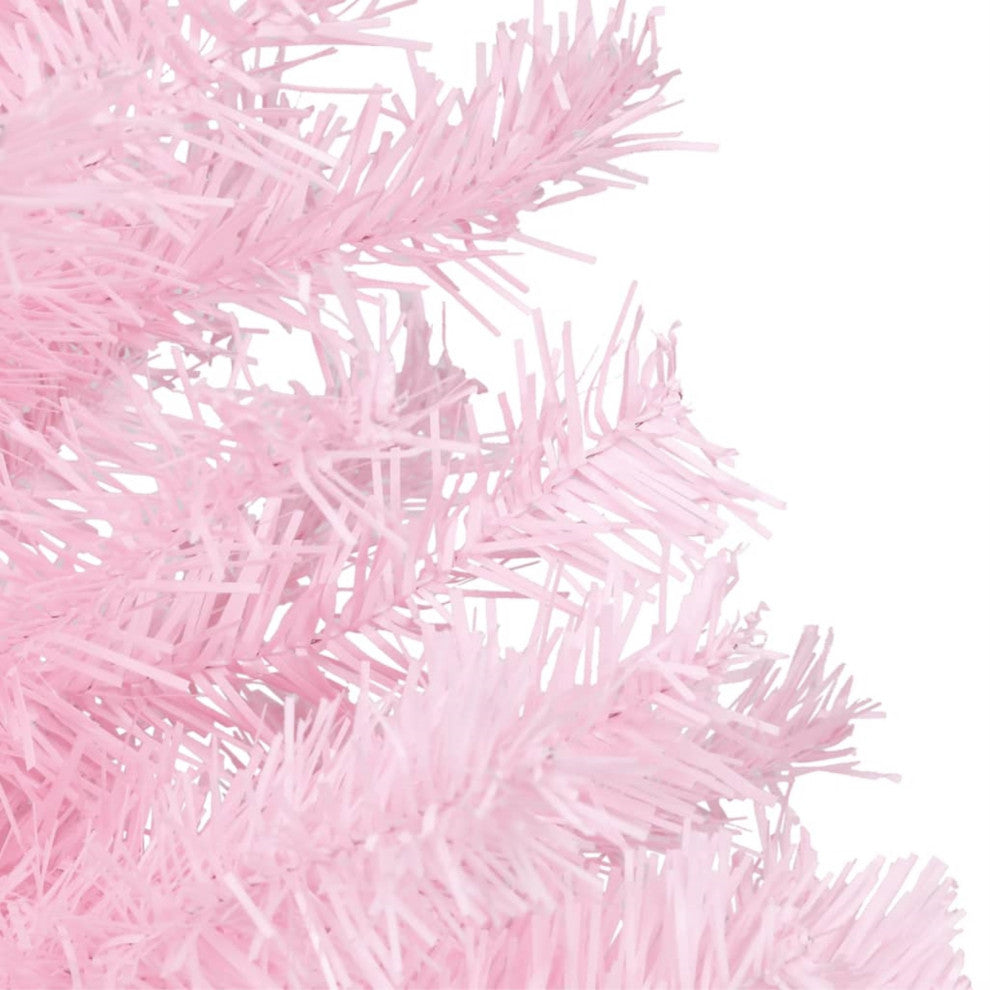 Vidaxl Artificial Christmas Tree With Stand Pink 47.2" Pvc
