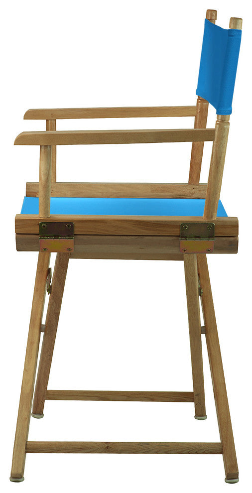 018" Director's Chair Natural Frame-Turquoise Canvas