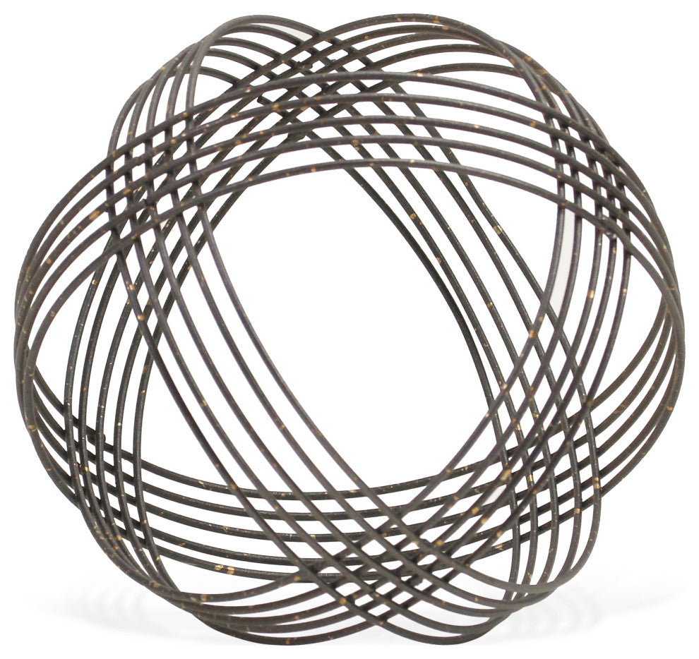 Silver Metal Orb 7" Diameter