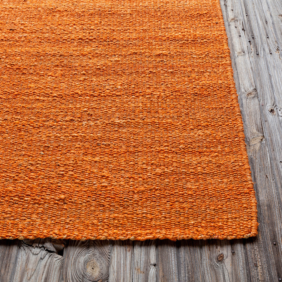Amela Transitional Area Rug, Orange, 5'x7'6" Rectangle