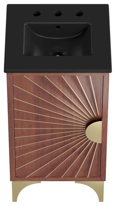 Daylight 18" Bathroom Vanity, Black Walnut