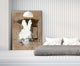 White Dress 1 Fine Art Giant Canvas Print 54"X72"
