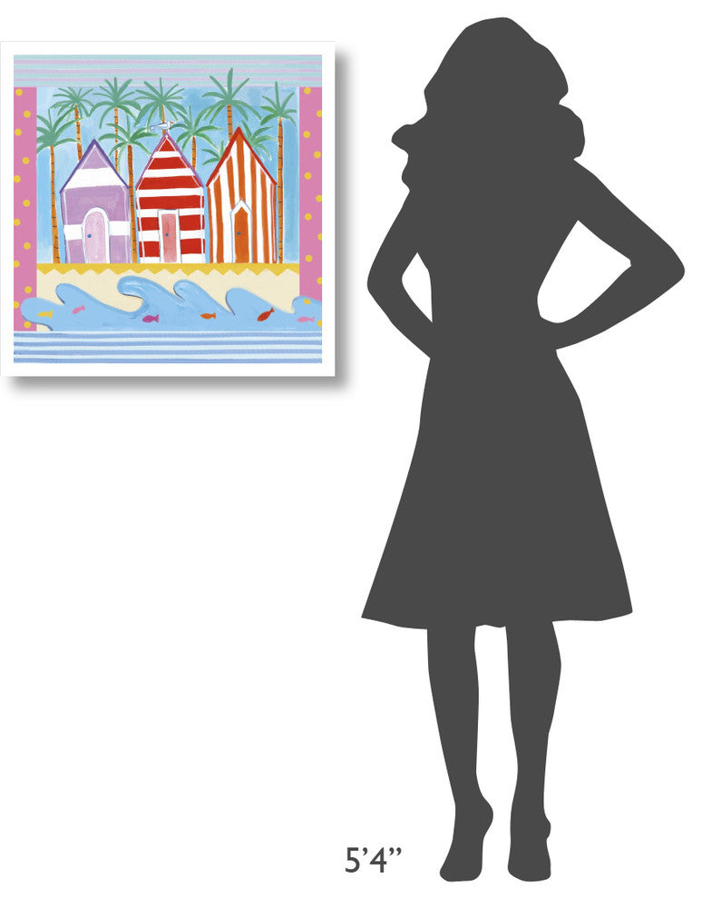 "Beach Living II" Digital Paper Print by Farida Zaman, 26"x26"