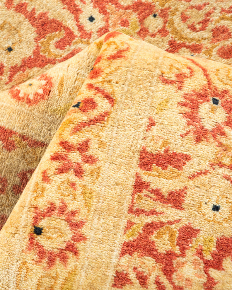 Mogul, One-of-a-Kind Hand-Knotted Area Rug Orange, 6'3"x9'7"