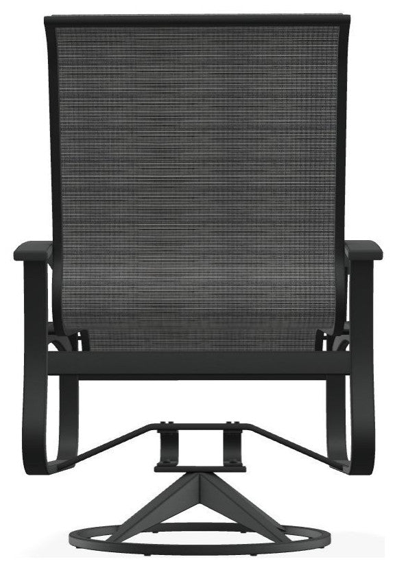 Belle Isle Sling Outdoor Swivel Rocker, Elevation Stone/Graphite