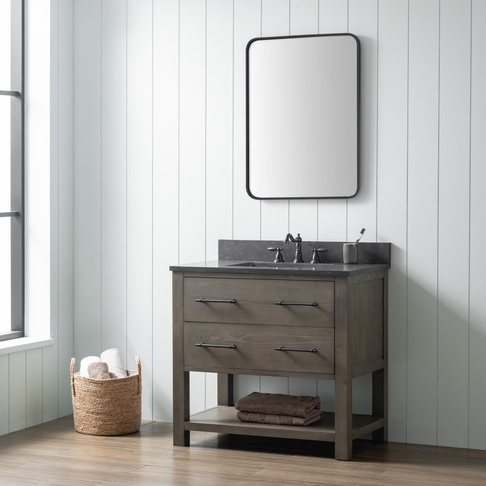 Windwood 36" Bathroom Vanity, Smoke Gray