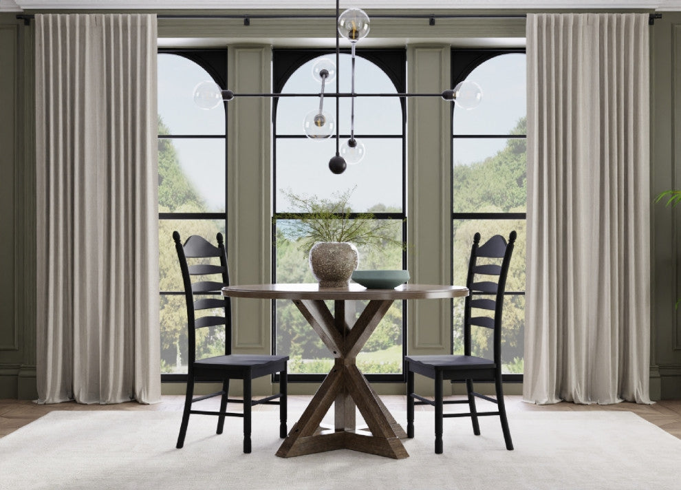 Diana Trestle Base Dining Table, Vintage Walnut