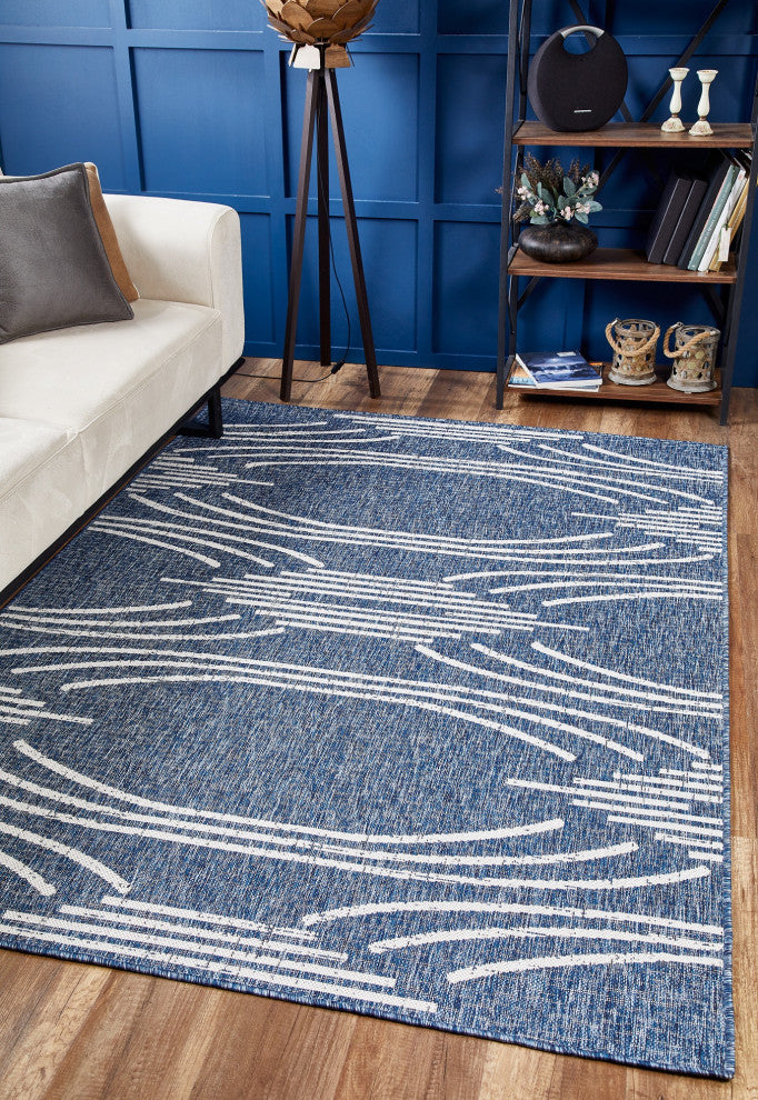 KAS Provo 5781 Blue Contempo Area Rug, 5'3"x7'7"