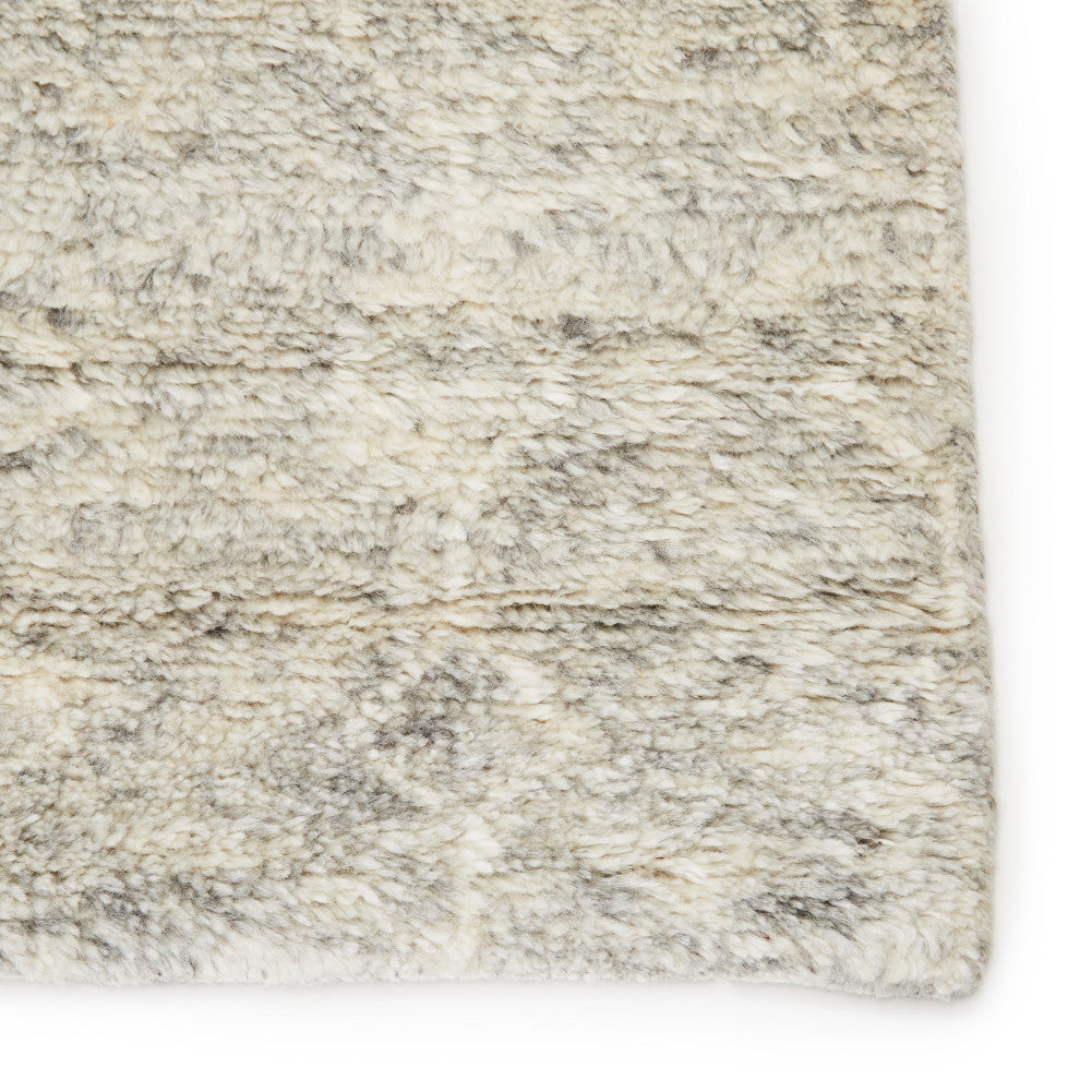 Jaipur Living Margo Knotted Geometric Gray/White Area Rug, 9'x13'