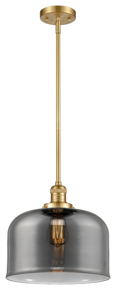 Bell Mini Pendant, Satin Gold, Plated Smoke