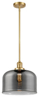 Bell Mini Pendant, Satin Gold, Plated Smoke