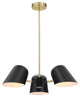 Briana 3-Light Pendant Light Black -5301