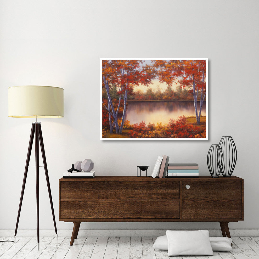 "Red & Gold" Digital Paper Print by Diane Romanello, 50"x38"