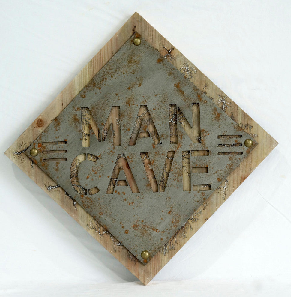 Man Cave Metal Cutout Wall Art