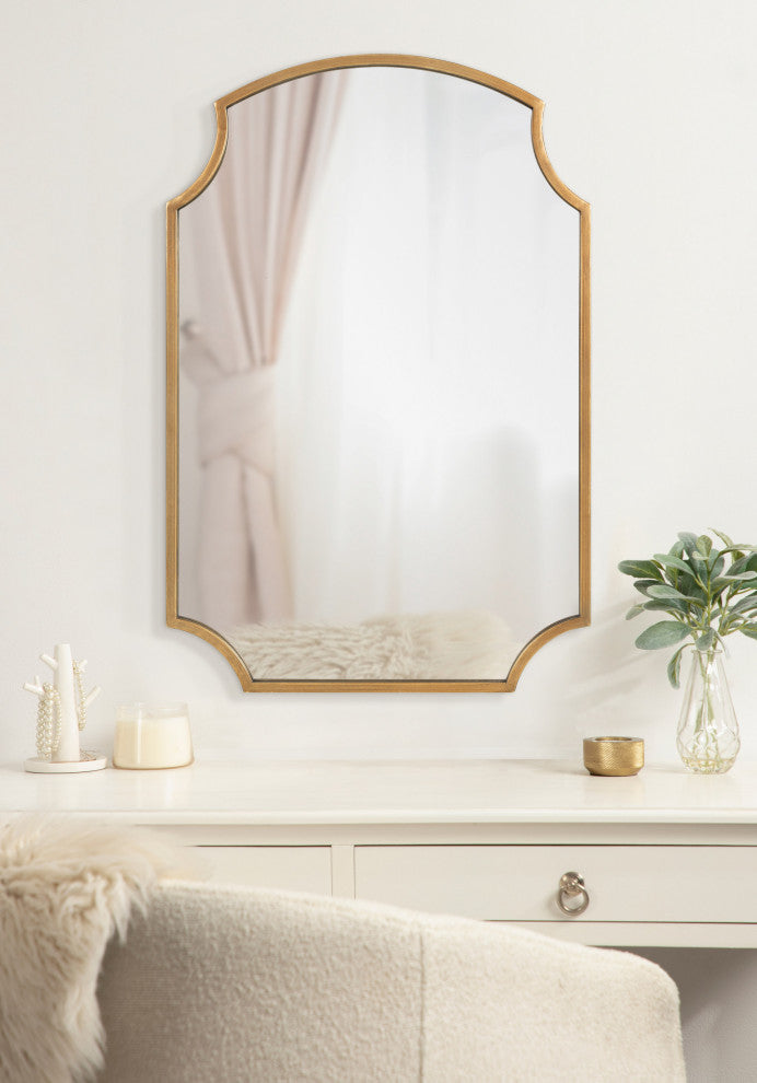 Carlow Framed Wall Mirror, Gold 20x30
